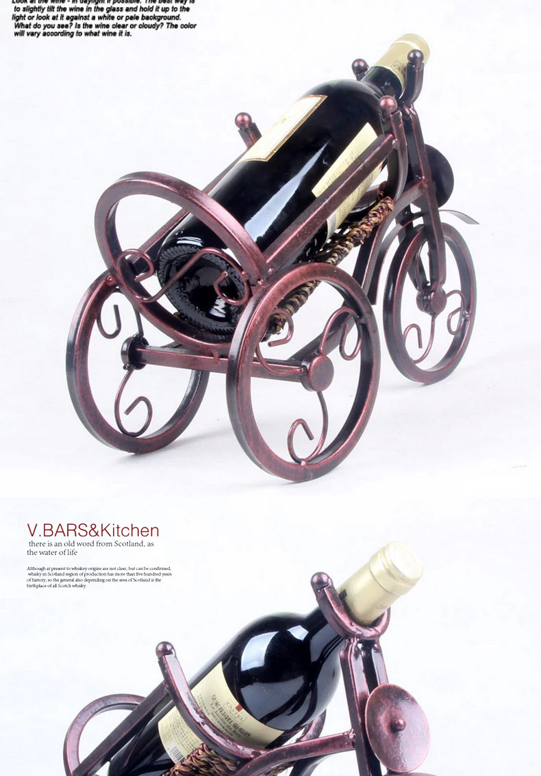 MetalthickwiretricyclewinerackWineframerestaurantdecoratedweddingsupplieswroughtironcraftsmetalcraftswine-2046946911